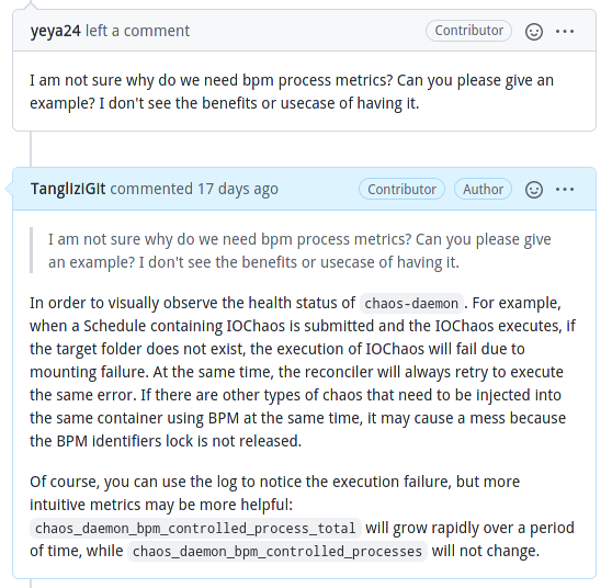 Comments about BPM metrics